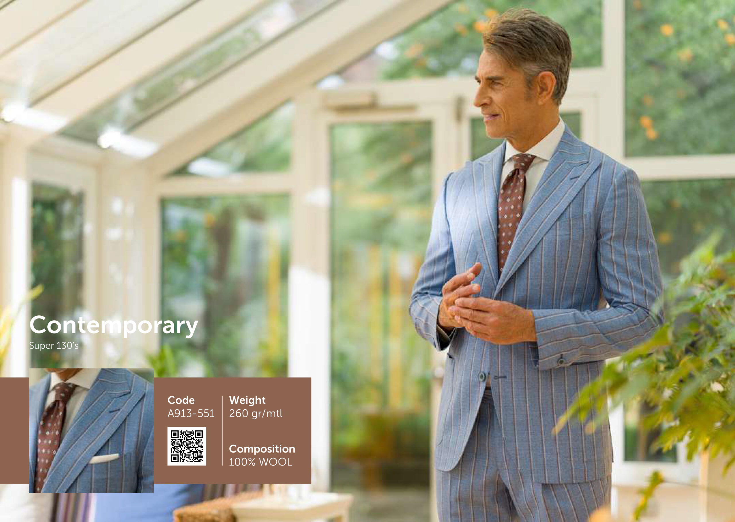 ちょいと人目を惹くパステルカラーストライプスーツ – サルトリパーロ 